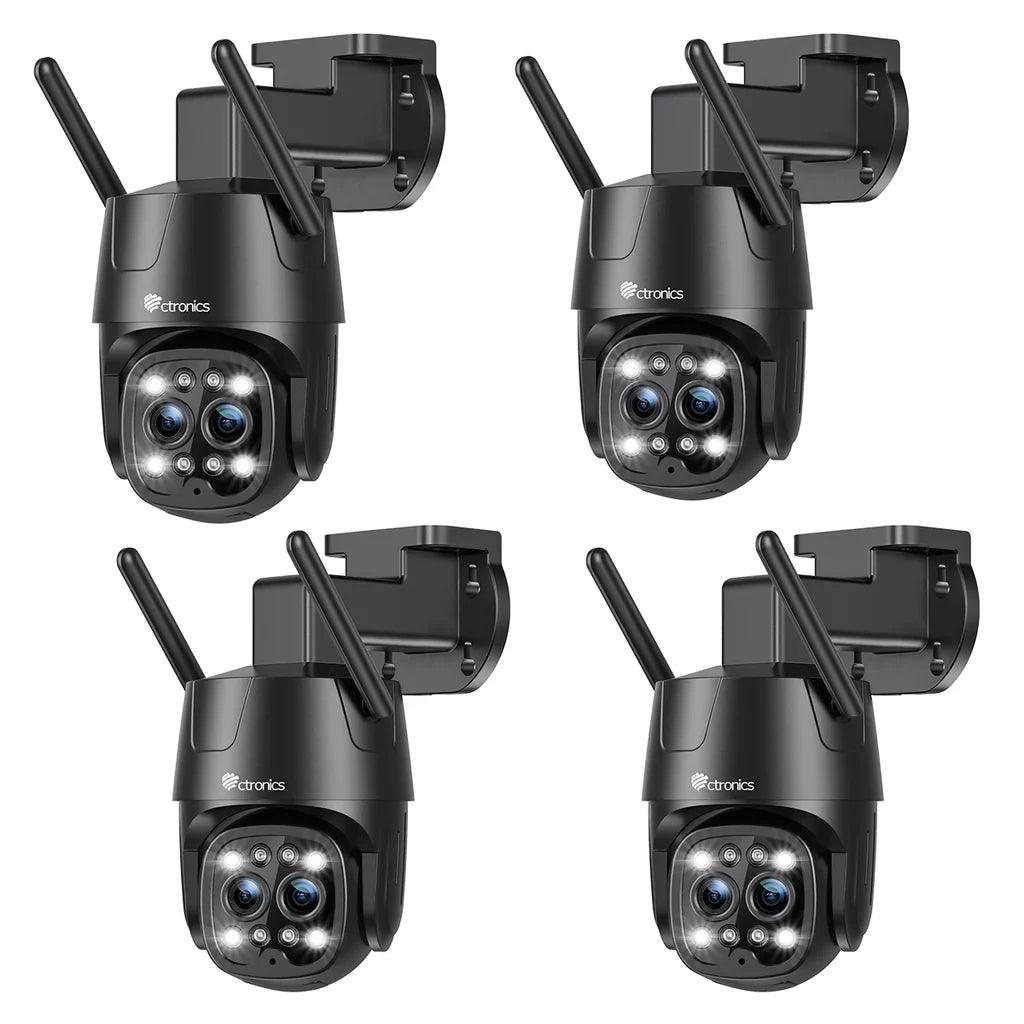3G/4G LTE Outdoor Surveillance Camera with Dual Lens Human Detection 6X Hybrid Zoom SIM Card Included
