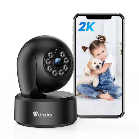 2.4/5Ghz 2.5K 4MP Indoor WiFi Surveillance Camera Human Motion Detection Auto Tracking for Baby Pets - uk.ctronics