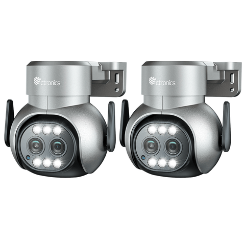 2.5K 4MP Dual Lens Security Camera Outdoor Wired 2.4/5GHz WiFi Camera with 6X Hybrid Zoom - uk.ctronics