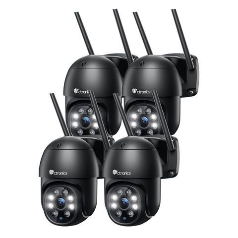 2K 4MP Wireless Security Camera with Human Detection and Auto Tracking-30m Color Night Vision