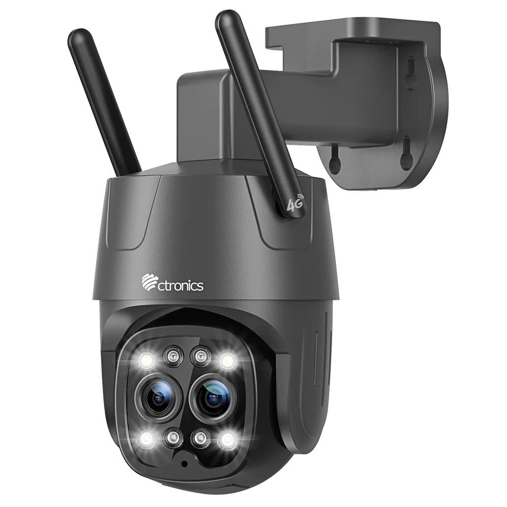 3G/4G LTE Outdoor Surveillance Camera with Dual Lens Human Detection 6X Hybrid Zoom SIM Card Included - uk.ctronics