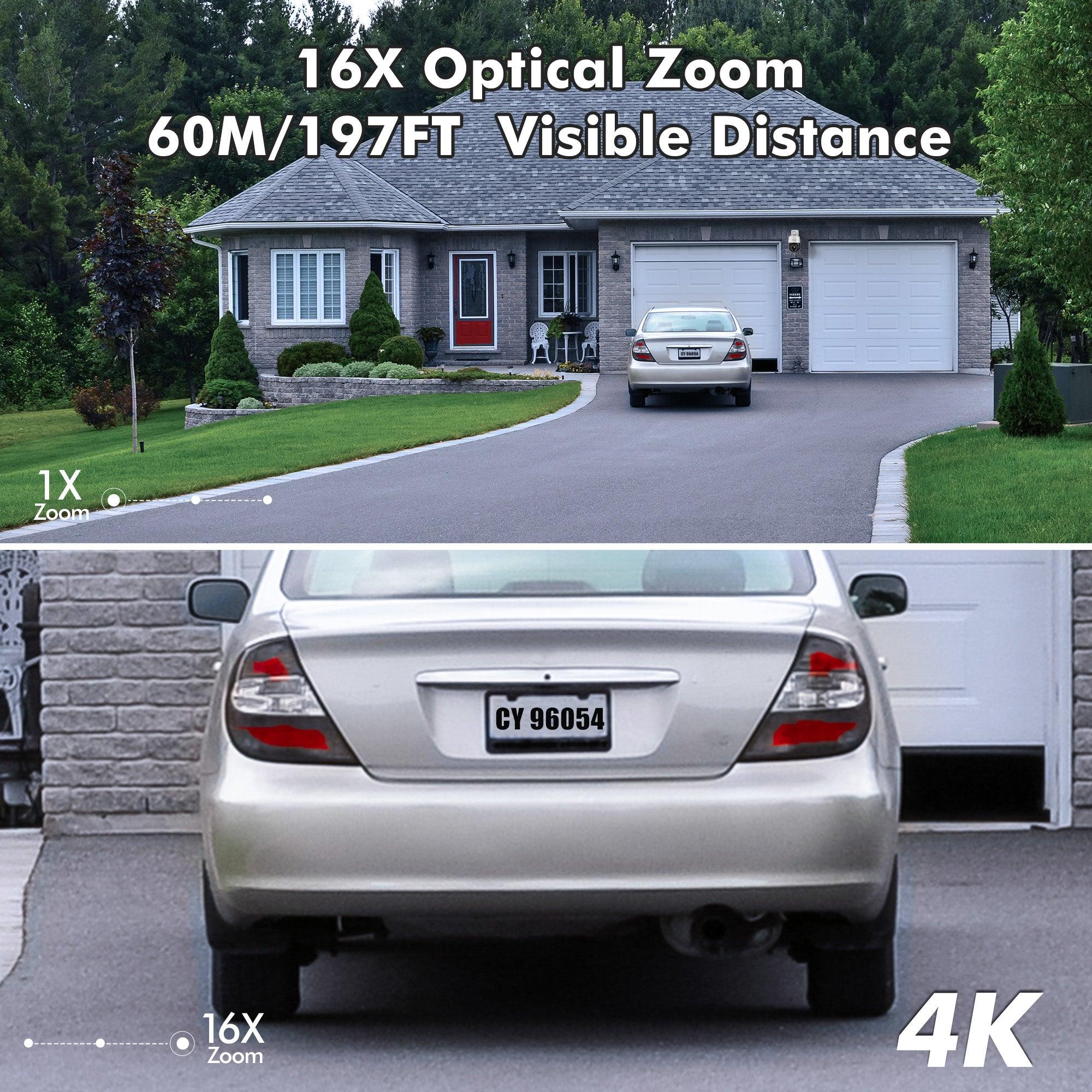 4K 8MP 16X Optical Zoom Outdoor Wi-Fi Camera with 5GHz/2.4GHz Auto Cruise/Tracking/Zoom - uk.ctronics