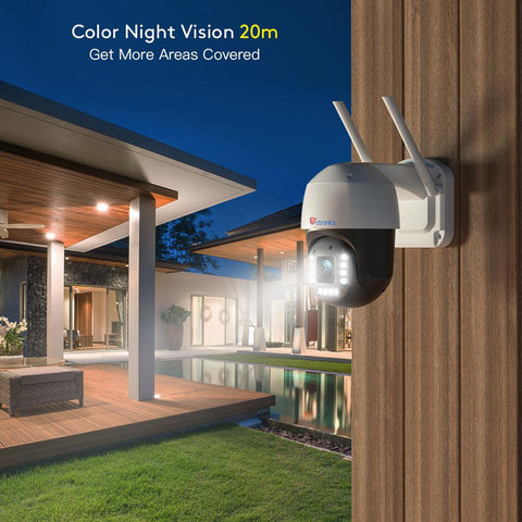 4K 8MP Outdoor PTZ WiFi  Surveillance Camera with Intelligent Human /Vehicle Detection - uk.ctronics