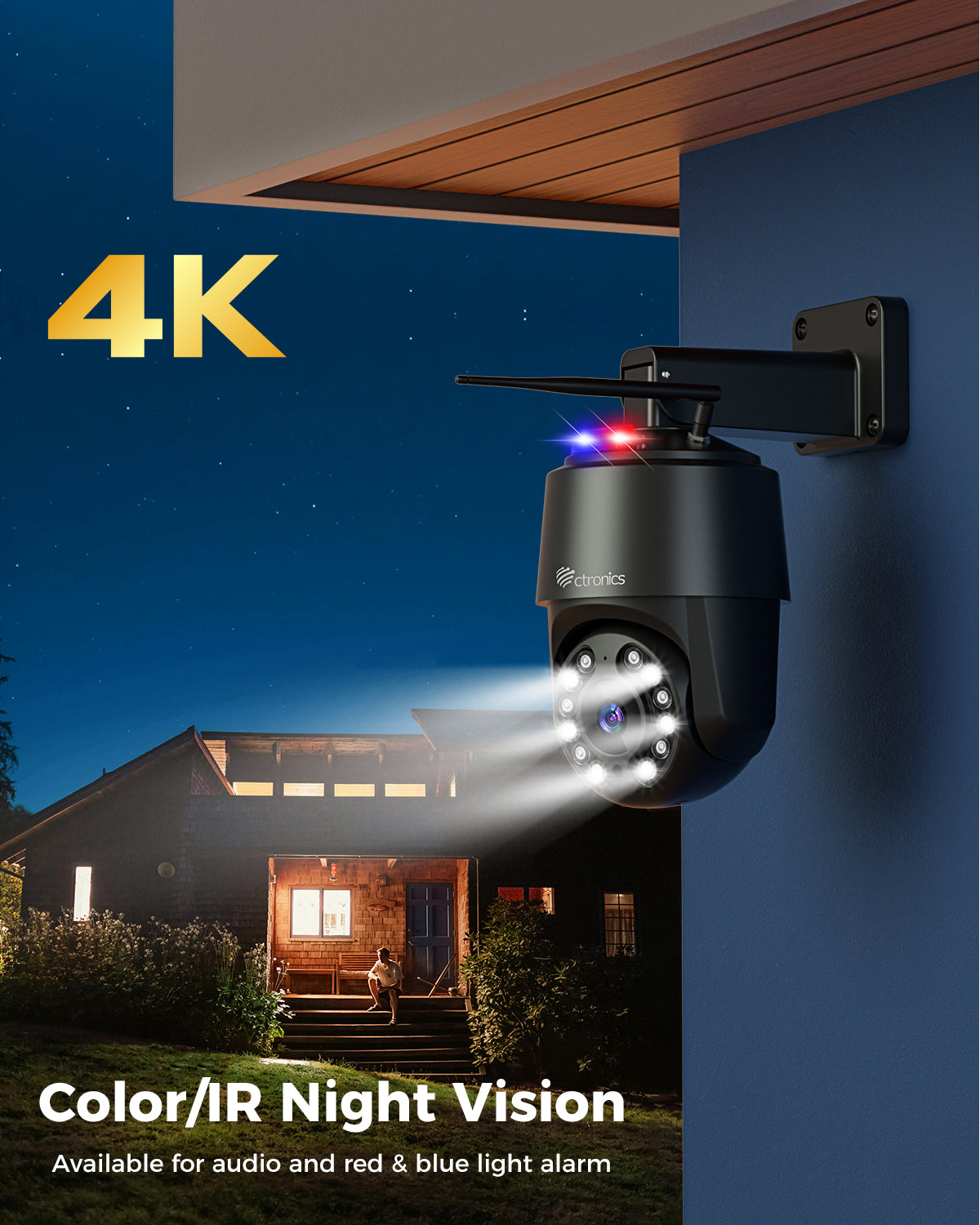 Reolink 2K Resolutie PTZ Draadloze beveiligingscamera met Persoon Detectie AI, 355°/140° batterij buiten IP-camera, 2.4GHz WiFi, waterdicht, nachtzicht, Argus PT solar paneel 5MP (Refurbished Reolink 2K Resolutie PTZ Draadloze beveiligingscamera met Persoon Detectie AI, 355°/140° batterij buiten IP-camera, 2.4GHz WiFi, waterdicht, nachtzicht, Argus PT solar paneel 5MP (Refurbished