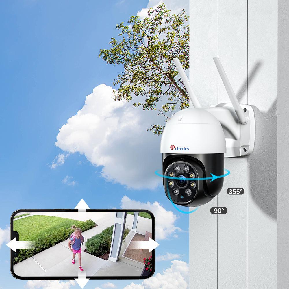 5MP Security Camera With 2.4G/5GHz Dual Band WiFi and 24/7 monitoring - uk.ctronics