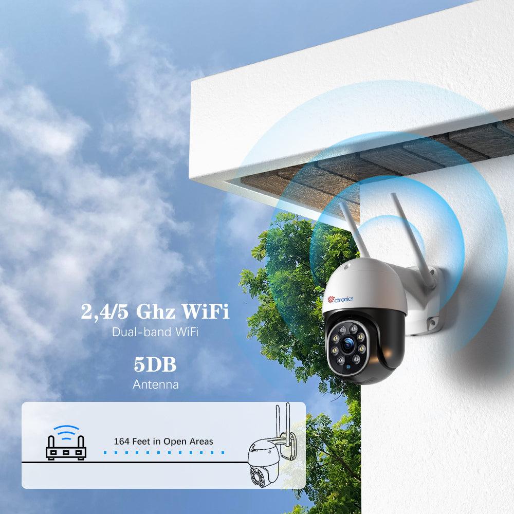 5MP Security Camera With 2.4G/5GHz Dual Band WiFi and 24/7 monitoring - uk.ctronics