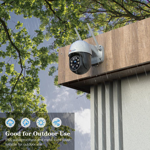 SRIHOME 4MP Dual-Band WiFi PTZ Security Surveillance IP Camera, Motion Tracking