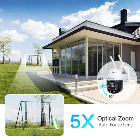 5X Optical Zoom 3G/4G LTE Outdoor Surveillance Camera by Ctronics with SIM Card - uk.ctronics