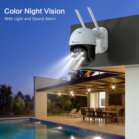 5X Optical Zoom 3G/4G LTE Outdoor Surveillance Camera by Ctronics with SIM Card - uk.ctronics