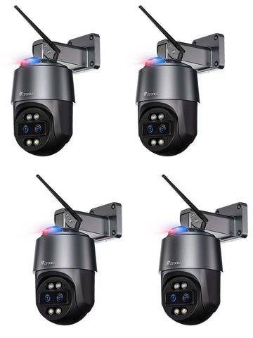 4K 16MP 8MP+8MP 360 Dual Lens Wifi Outdoor Security Camera 10x Auto Zoom-4K IMX415