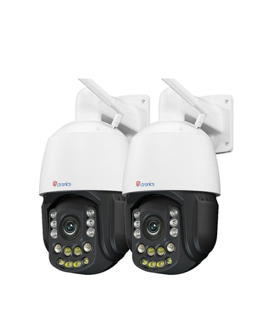 Telecamera WiFi Esterna Ctronics 4K Con Zoom Ottico 30x, Visione Notturna 180m E Auto Tracking