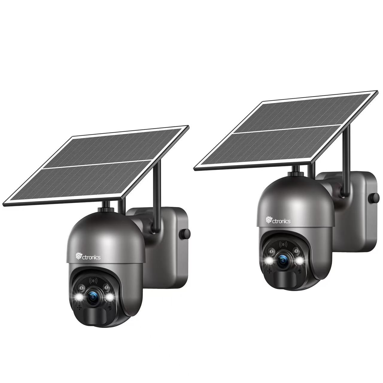 Ctronics 3G/4G LTE Solar Surveillance Camera on 14400mAh Battery, 4G Outdoor Wireless Camera SIM Card