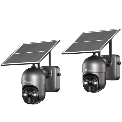 Ctronics 3G/4G LTE Solar Surveillance Camera on 14400mAh Battery, 4G Outdoor Wireless Camera SIM Card