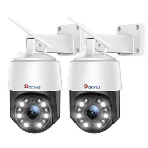 Ctronics 5GHz/2.4GHz 4K 8MP 5X Optical Zoom Surveillance Camera with Outdoor WLAN - uk.ctronics