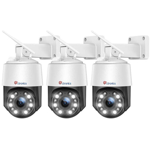 Ctronics 5GHz/2.4GHz 4K 8MP 5X Optical Zoom Surveillance Camera with Outdoor WLAN - uk.ctronics