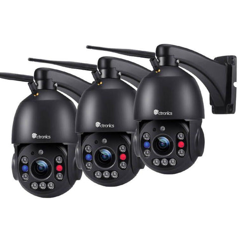 Ctronics 5MP 30X Optical Zoom Security Camera Outdoor,492ft IR Night Vision & Color Night Human Detection - uk.ctronics
