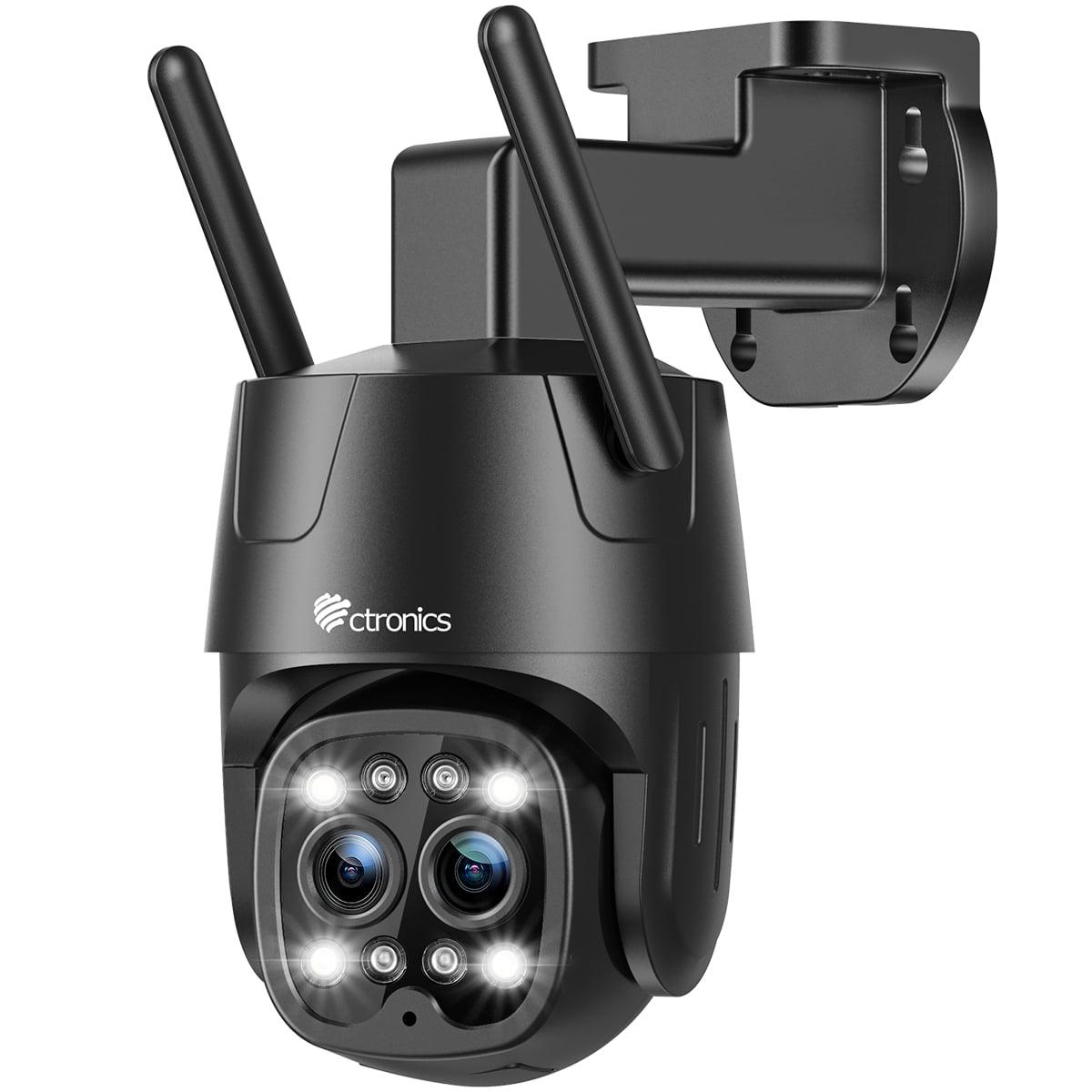 2.4GHz/5GHz Ctronics 2K 4MP Dual Lens Outdoor WiFi Surveillance Camera with Auto Zoom Tracking Human Detection 6X Zoom - uk.ctronics
