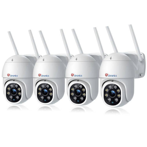 2K 4MP Wireless Security Camera with Human Detection and Auto Tracking-30m Color Night Vision - uk.ctronics