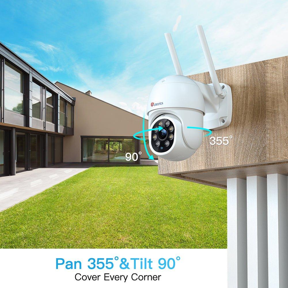 2K 4MP Wireless Security Camera with Human Detection and Auto Tracking-30m Color Night Vision - uk.ctronics