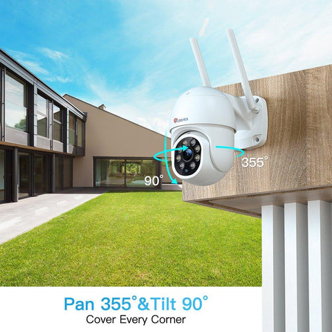 2K 4MP Wireless Security Camera with Human Detection and Auto Tracking-30m Color Night Vision - uk.ctronics