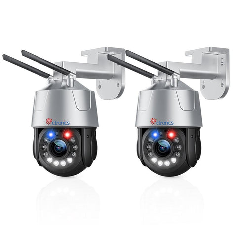 30X Optical Zoom 5MP WiFi PTZ Surveillance Camera with Audible Light Alarm and 50m Color Night Vision - uk.ctronics