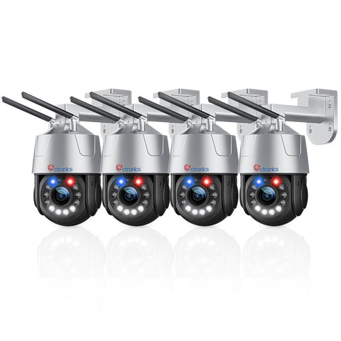 30X Optical Zoom 5MP WiFi PTZ Surveillance Camera with Audible Light Alarm and 50m Color Night Vision - uk.ctronics