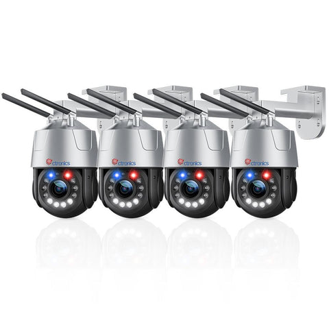 30X Optical Zoom 5MP WiFi PTZ Surveillance Camera with  Audible  Light Alarm and 50m Color Night Vision - uk.ctronics