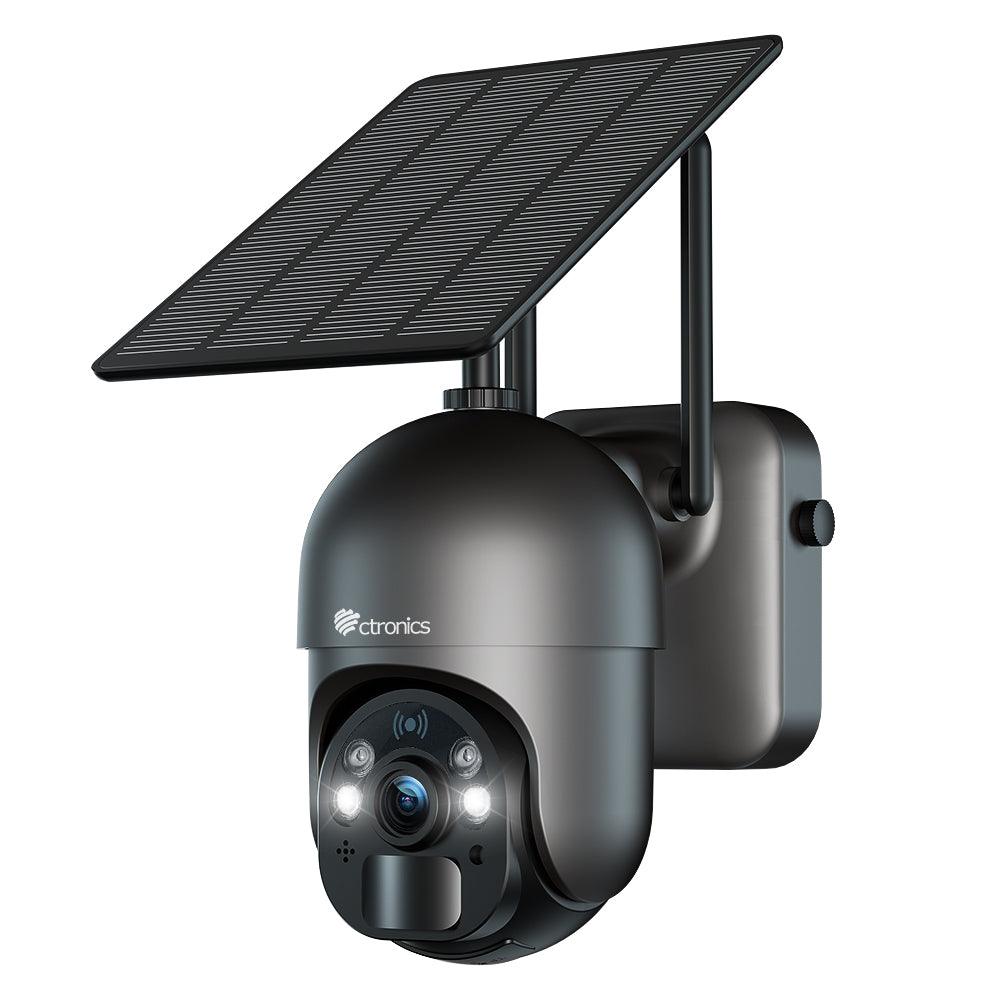 Ctronics 2K 4MP Security Cameras Wireless Outdoor WiFi Solar 10000mAh Battery Powered - uk.ctronics