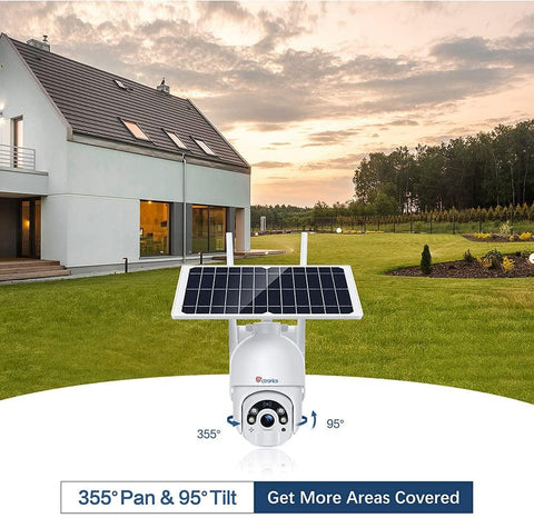 Ctronics Wireless Solar Security Camera with Color Night Vision & 10000mAh battery - uk.ctronics