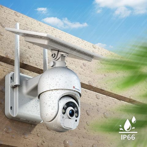 Ctronics Wireless Solar Security Camera with Color Night Vision & 10000mAh battery - uk.ctronics